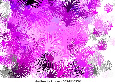 Diseño de doodle vector claro con ramas. Hojas, ramas de estilo natural sobre fondo blanco.  Nuevo diseño para su negocio.