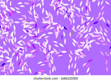 Planta de doodle vector claro con hojas. Elegante ilustración luminosa con hojas de estilo natural. Patrón para los jefes de sitios web, diseños.