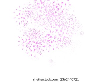 Light Pink vector doodle template with leaves. Modern geometrical abstract illustration with leaves. Hand painted design for web, wrapping.