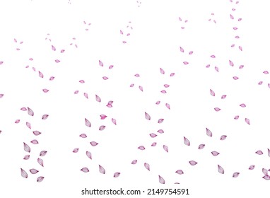 Light Pink vector doodle texture. Abstract leaves with gradient on simple background. New template for your business design.