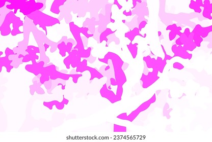 Light Pink vector elegant background with leaves, branches. Creative illustration in blurred style with leaves, branches. A new texture for your wallpaper design.