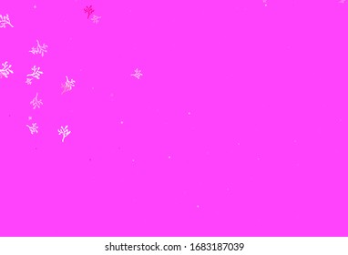 Light Pink vector elegant wallpaper with sakura. Illustration with doodles on abstract template. A new texture for your wallpaper design.