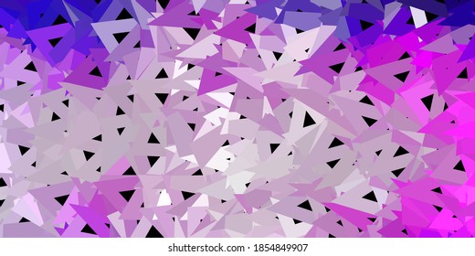Light pink vector geometric polygonal wallpaper. Elegant abstract illustration with gradient triangles. Landing pages design.