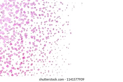 Light Pink vector geometric simple minimalistic background, which consist of triangles on white background. Triangular pattern with gradient for your business design. 
