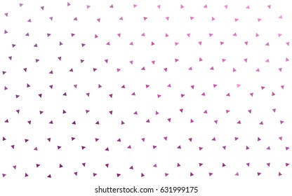 Light Pink vector geometric simple minimalistic background, which consist of triangles on white background. Triangular pattern with gradient for your business design. 