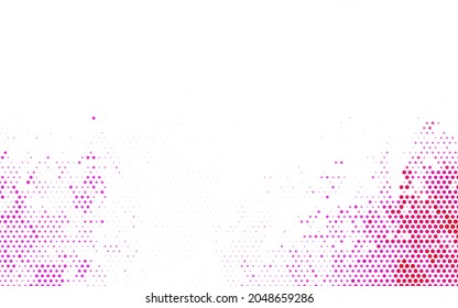 Gráfica abstracta del vector rosa claro Glitter con gotas borrosas de lluvia. Hermosa ilustración de color con círculos borrosos en estilo natural. Diseño moderno para una tarjeta de visita.