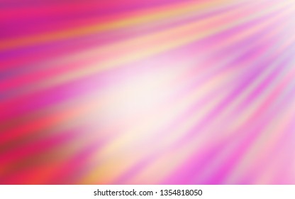 Light Pink vector glossy abstract background. A completely new colored illustration in blur style. Background for a cell phone.