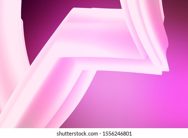 Light Pink vector glossy abstract backdrop. Modern abstract illustration with gradient. New style for your business design.