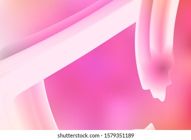 Light Pink vector glossy abstract layout. Colorful illustration in abstract style with gradient. Smart design for your work.