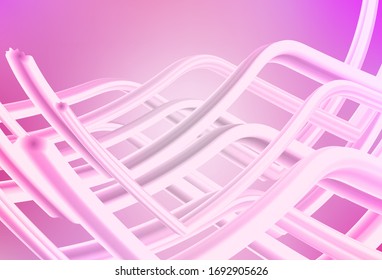 Light Pink vector glossy abstract background. An elegant bright illustration with gradient. New style for your business design.