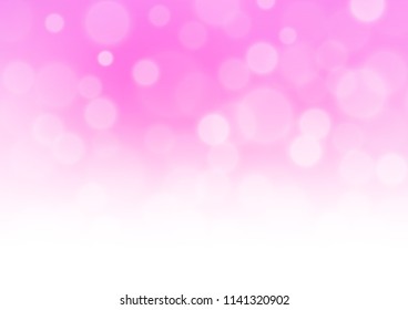 Light Pink vector glossy bokeh pattern. Shining colorful illustration in a Brand new style. Brand new design for your business.