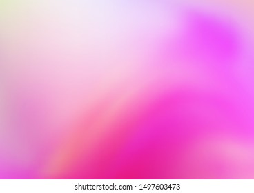 Light Pink vector glossy bokeh pattern. A vague abstract illustration with gradient. Brand new style for your business design.