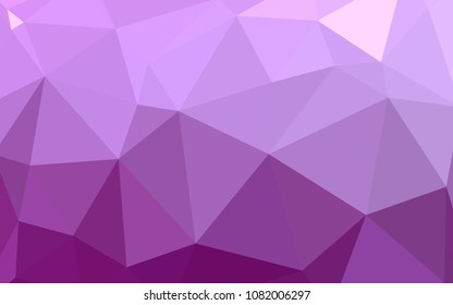 Light Pink vector gradient triangles texture. Shining polygonal illustration, which consist of triangles. A new texture for your web site.