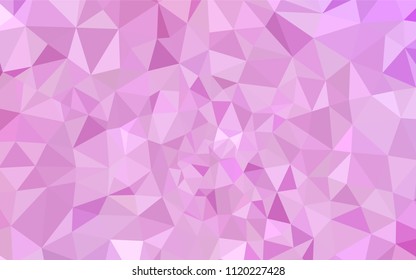 Light Pink vector gradient triangles template. Creative geometric illustration in Origami style with gradient. Completely new template for your banner.
