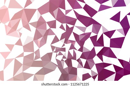Light Pink vector gradient triangles pattern. Modern abstract illustration with triangles. Textured pattern for your backgrounds.