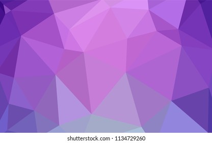 Light Pink vector gradient triangles template. Creative geometric illustration in Origami style with gradient. Pattern for a brand book's backdrop.