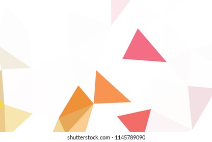 Light Pink vector gradient triangles pattern. A completely new color illustration in a polygonal style. Triangular pattern for your design.