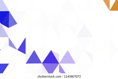 Light Pink vector gradient triangles pattern. Colorful abstract illustration with triangles. Best triangular design for your business.