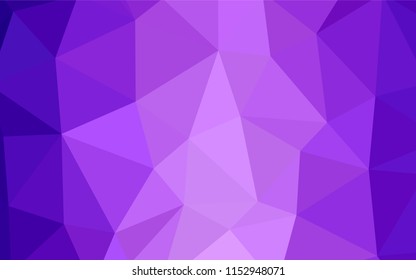 Light Pink vector gradient triangles template. Colorful abstract illustration with triangles. Triangular pattern for your design.