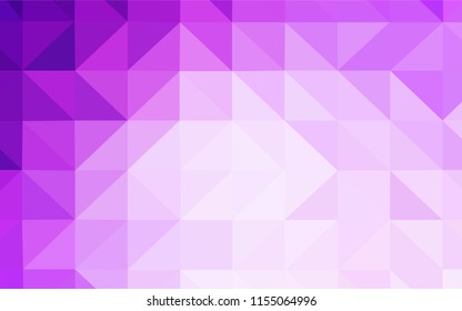 Light Pink vector gradient triangles pattern. Colorful illustration in polygonal style with gradient. Best triangular design for your business.