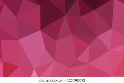 Light Pink vector gradient triangles pattern. Elegant bright polygonal illustration with gradient. Pattern for a brand book's backdrop.