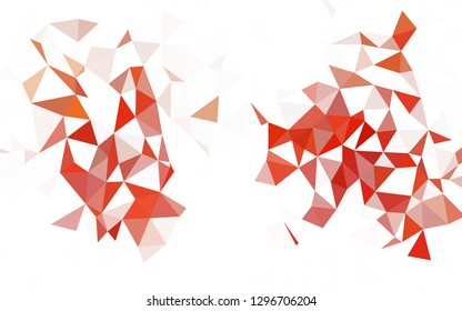 Light Pink vector gradient triangles texture. Shining colorful illustration with triangles. Textured pattern for your backgrounds.