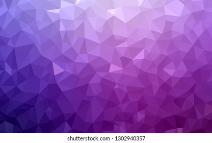 Light Pink vector gradient triangles pattern. Creative geometric illustration in Origami style with gradient. Brand new design for your business.