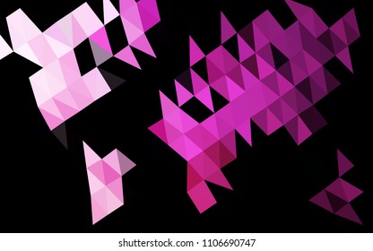 Light Pink vector hexagon mosaic cover. An elegant bright illustration with gradient. The completely new template can be used for your brand book.