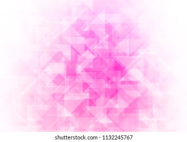 Light Pink vector hexagon mosaic triangle mosaic. Creative geometric illustration in Origami style with gradient. The elegant pattern can be used as part of a brand book.
