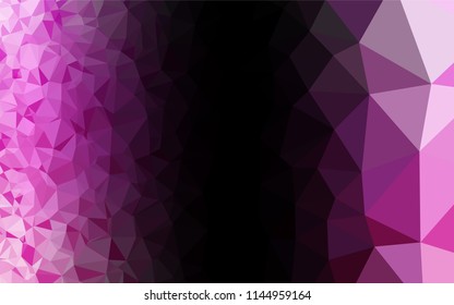 Light Pink vector hexagon mosaic template. Colorful illustration in abstract style with gradient. Brand new design for your business.