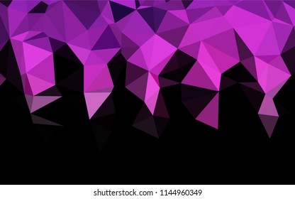 Light Pink vector hexagon mosaic texture. A sample with polygonal shapes. Brand new style for your business design.