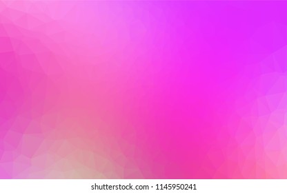 Light Pink vector hexagon mosaic texture. Glitter abstract illustration with an elegant design. Brand new design for your business.