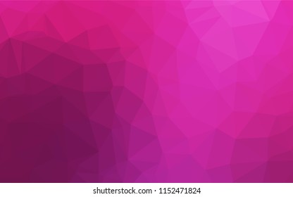 Light Pink vector hexagon mosaic texture. A vague abstract illustration with gradient. A completely new template for your business design.
