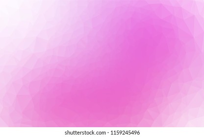 Light Pink vector hexagon mosaic texture. An elegant bright illustration with gradient. The elegant pattern can be used as part of a brand book.
