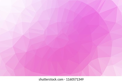 Light Pink vector hexagon mosaic cover. Modern geometrical abstract illustration with gradient. A completely new template for your business design.