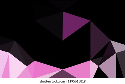 Light Pink vector hexagon mosaic texture. Colorful illustration in abstract style with gradient. Brand new style for your business design.