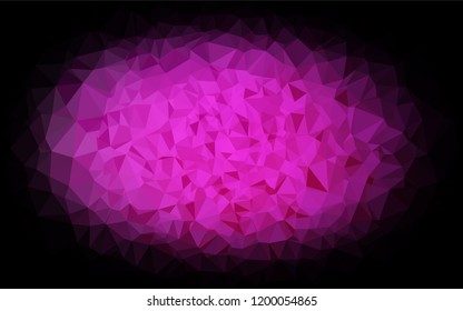 Light Pink vector hexagon mosaic cover. A vague abstract illustration with gradient. A new texture for your design.