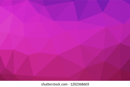 Light Pink vector hexagon mosaic template. Colorful illustration in abstract style with gradient. A completely new template for your business design.