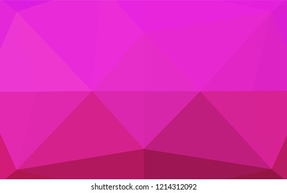 Light Pink vector hexagon mosaic texture. A sample with polygonal shapes. The template can be used as a background for cell phones.