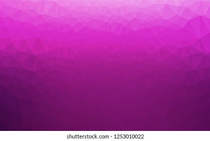 Light Pink vector hexagon mosaic texture. Creative geometric illustration in Origami style with gradient. A completely new template for your business design.