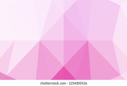 Light Pink vector hexagon mosaic texture. Brand new colored illustration in blurry style with gradient. The textured pattern can be used for background.