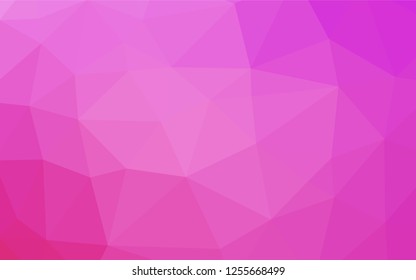 Light Pink vector hexagon mosaic texture. Shining colored illustration in a Brand new style. A new texture for your design.