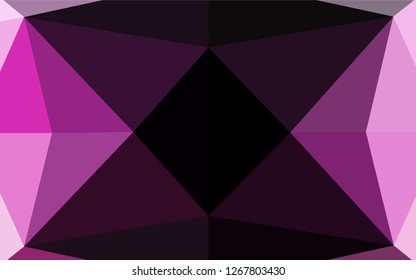 Light Pink vector hexagon mosaic cover. A sample with polygonal shapes. The completely new template can be used for your brand book.
