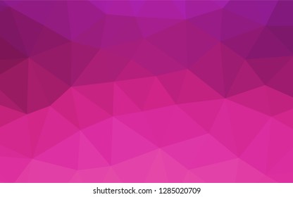 Light Pink vector hexagon mosaic template. Shining colored illustration in a Brand new style. Brand new style for your business design.