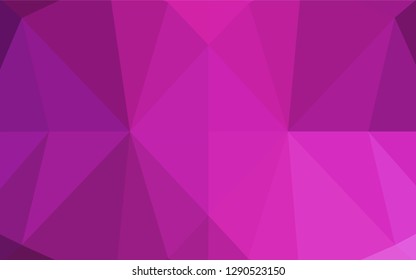 Light Pink vector hexagon mosaic texture. Creative geometric illustration in Origami style with gradient. The polygonal design can be used for your web site.