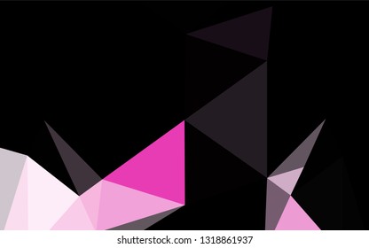 Light Pink vector hexagon mosaic template. A vague abstract illustration with gradient. Brand new style for your business design.