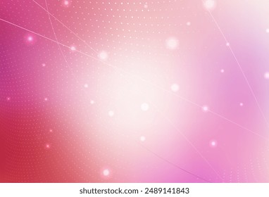 Ilustración vectorial rosa claro con conjunto de círculos abstractos de colores brillantes. Diseño decorativo borroso en estilo abstracto con burbujas. Base para folletos, folletos