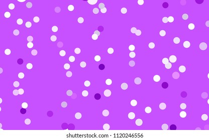 Light Pink vector illustration which consist of circles. Dotted gradient design for your business. Creative geometric background in halftone style with colored spots.