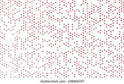 Light Pink vector illustration which consist of circles. Dotted gradient design for your business. Creative geometric background in halftone style with colored spots.
