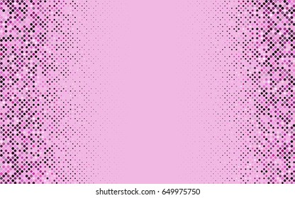 Light Pink vector illustration which consist of circles. Dotted gradient design for your business. Creative geometric background in halftone style with colored spots.